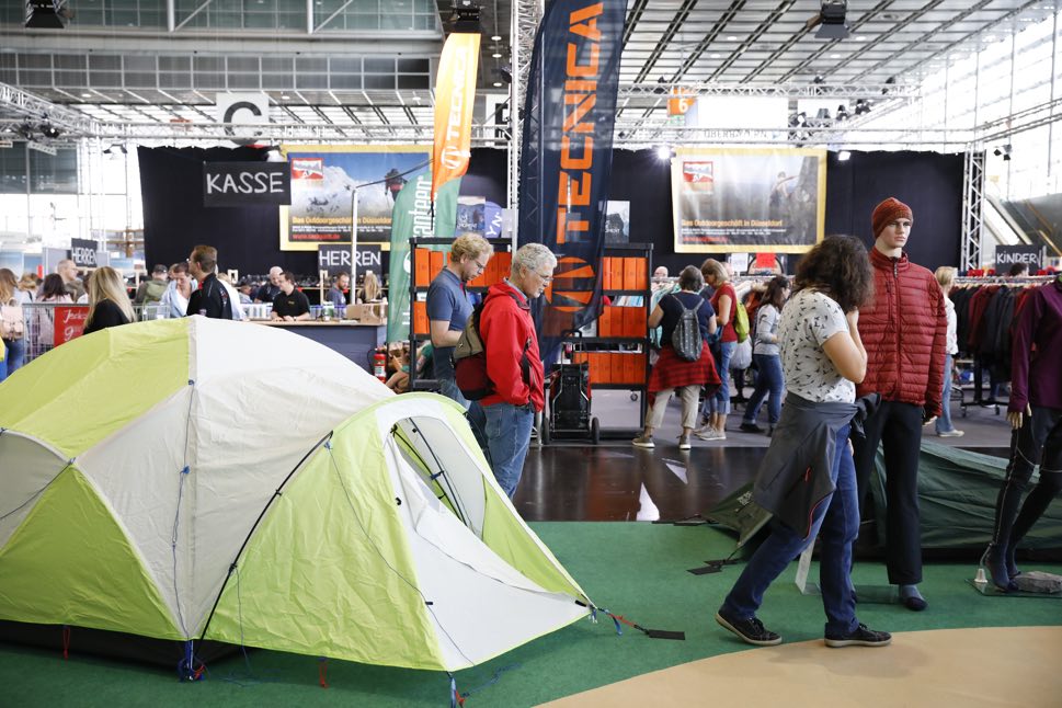 Tent at trade fair