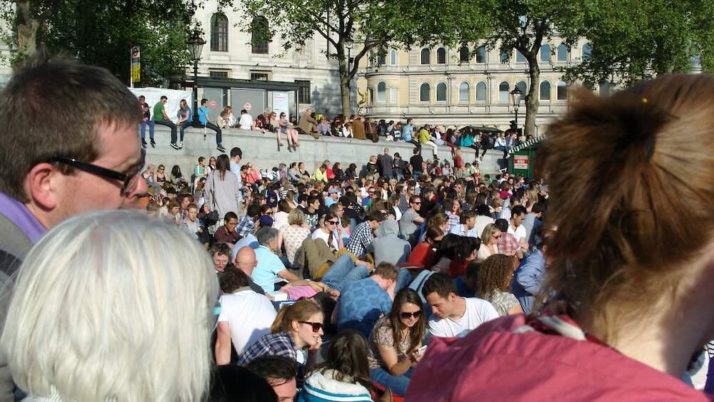 Consumers at a concert