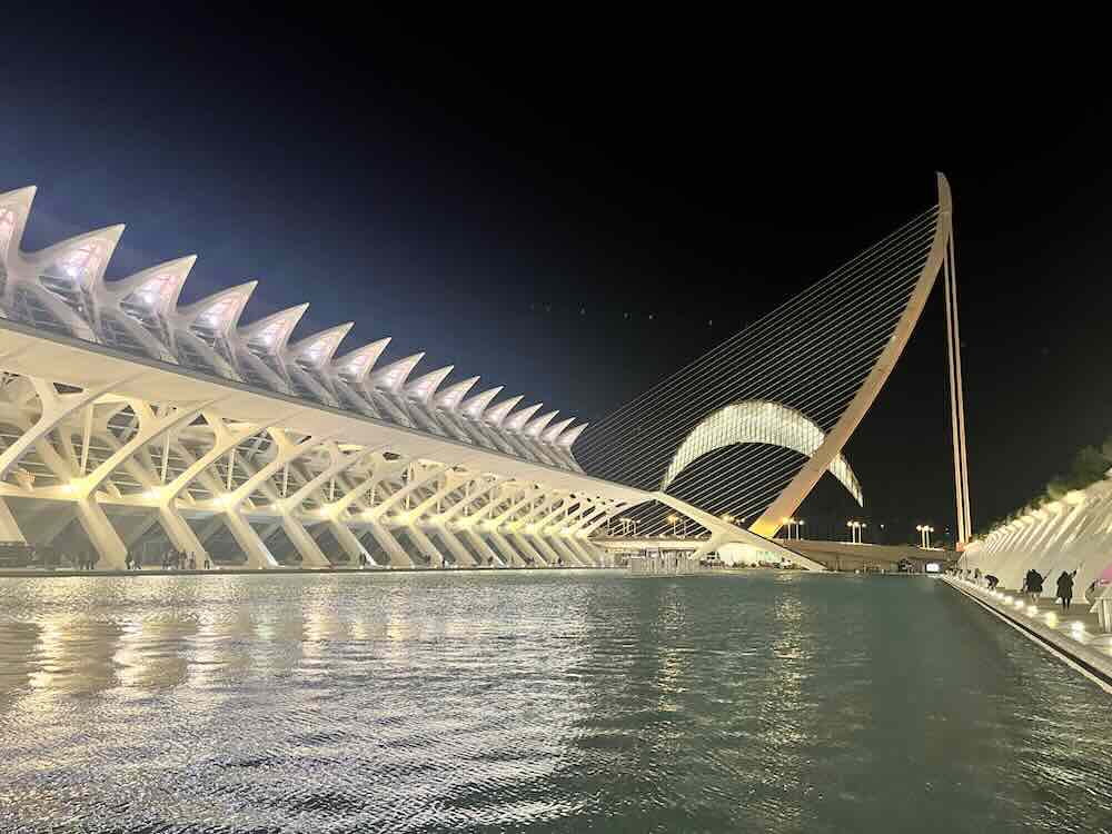 Impressive architecture with water