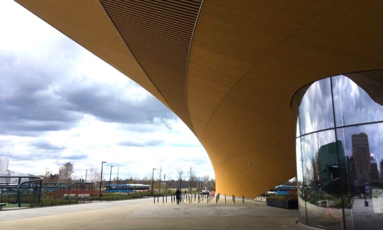 Library door way modern architecture
